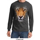 Mens Shirt Big Tiger Face Long Sleeve Tee T-Shirt