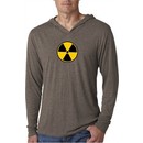 Mens Shirt Radiation Symbol Lightweight Hoodie Tee T-Shirt