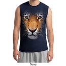 Mens Tiger Shirt Big Tiger Face Muscle Tee T-Shirt