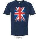 Mens UK Flag Shirt Union Jack Tri Blend Tee T-Shirt