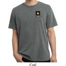 Mens US Army Pocket Print Pigment Dyed T-shirt