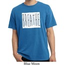 Mens Yoga Shirt Breathe Pigment Dyed Tee T-Shirt