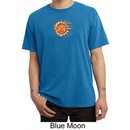 Mens Yoga Shirt Sleeping Sun Meditation Adult Pigment Dyed T-shirt