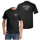 Mens Yoga Shirt Super OM Front and Back Print T-Shirt