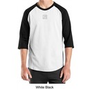 Mens Yoga T-shirt ? Aum Charm Meditation 3/4 Sleeve Raglan Tee Shirt