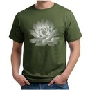 Mens Yoga T-shirt Lotus Flower Organic Shirt