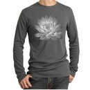 Mens Yoga T-shirt Lotus Flower Thermal Shirt