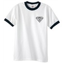 Mens Yoga T-Shirt Super OM Pocket Print Ringer Shirt