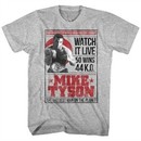 Mike Tyson Shirt Watch It Live Athletic Heather T-Shirt