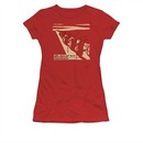 Miles Davis Shirt Juniors Davis And Horns Red T-Shirt