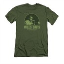 Miles Davis Shirt Slim Fit Green Miles Olive T-Shirt