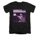 Miles Davis Shirt Slim Fit V-Neck Prestige Profiles Black T-Shirt