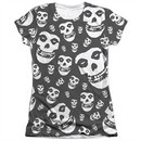 Misfits Shirt Fiends All Over Poly/Cotton Sublimation Juniors T-Shirt Front/Back Print