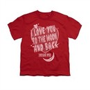 Moon Pie Shirt Kids I Love You Red T-Shirt