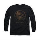 Mortal Kombat Shirt Metal Logo Long Sleeve Black Tee T-Shirt