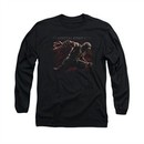 Mortal Kombat Shirt Scorpion Lunge Long Sleeve Black Tee T-Shirt