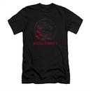 Mortal Kombat Shirt Slim Fit Bloody Logo Black T-Shirt