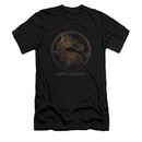 Mortal Kombat Shirt Slim Fit Metal Logo Black T-Shirt