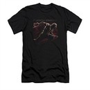 Mortal Kombat Shirt Slim Fit Scorpion Lunge Black T-Shirt