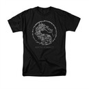 Mortal Kombat Shirt Stone Logo Black T-Shirt