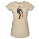 Mr. Bean Juniors Shirt Tying Shoe Cream Tee T-Shirt