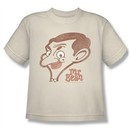 Mr. Bean Kids Shirt Cartoon Head Cream Youth Tee T-Shirt
