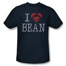 Mr. Bean Shirt I Heart Mr Bean Adult Navy Tee T-Shirt