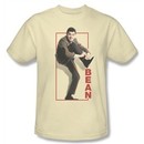 Mr. Bean Shirt Tying Shoe Adult Cream Tee T-Shirt