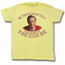 Mr. Mister Rogers Shirt Be The Person Yellow T-Shirt
