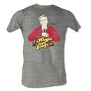 Mr. Mister Rogers Shirt Hugs Not Drugs Athletic Heather T-Shirt