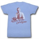 Mr. Mister Rogers Shirt Keeper Adult Light Blue Tee T-shirt