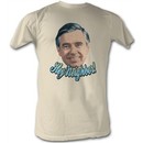 Mr. Mister Rogers T-shirt Hey Neighbor Adult Natural Tee Shirt