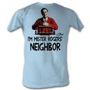 Mr. Mister Rogers T-shirt Mister Rogers Neighbor Adult Light Blue Tee