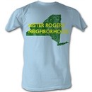 Mr. Mister Rogers T-shirt New York Adult Light Blue Tee Shirt
