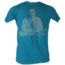 Mr. Mister Rogers T-shirt Snappy Day Adult Turquoise Tee Shirt