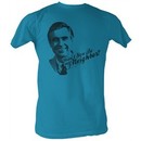 Mr. Mister Rogers T-shirt Won't You Be Adult Blue Tee Shirt
