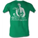 Mr. Mister Rogers T-shirt You're You Adult Green Tee Shirt