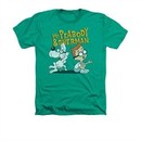 Mr Peabody & Sherman Shirt Deep Conversation Adult Heather Kelly Green Tee T-Shirt
