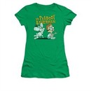 Mr Peabody & Sherman Shirt Juniors Deep Conversation Kelly Green Tee T-Shirt