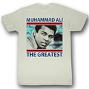 Muhammad Ali Shirt Greatest Adult Natural Tee T-Shirt