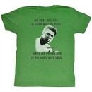 Muhammad Ali Shirt One Life Adult Green Tee T-Shirt
