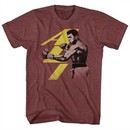 Muhammad Ali Shirt Punch Heather Maroon T-Shirt