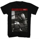 Muhammad Ali Shirt Punching The Bag Black T-Shirt