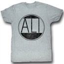 Muhammad Ali T-shirt Ali Circle Adult Heather Grey Tee Shirt