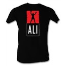 Muhammad Ali T-shirt Ali Logo Adult Black Tee Shirt