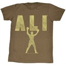 Muhammad Ali T-shirt Ali Victory Adult Heather Brown Tee Shirt