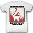 Muhammad Ali T-shirt Lurkin Adult White Tee Shirt
