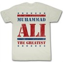 Muhammad Ali T-shirt StarsStarsStars Adult White Tee Shirt
