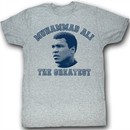 Muhammad Ali T-shirt The Greatest Adult Grey Tee Shirt