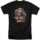 Naruto Shippuden Shirt Shadow Clone Black Tall T-Shirt